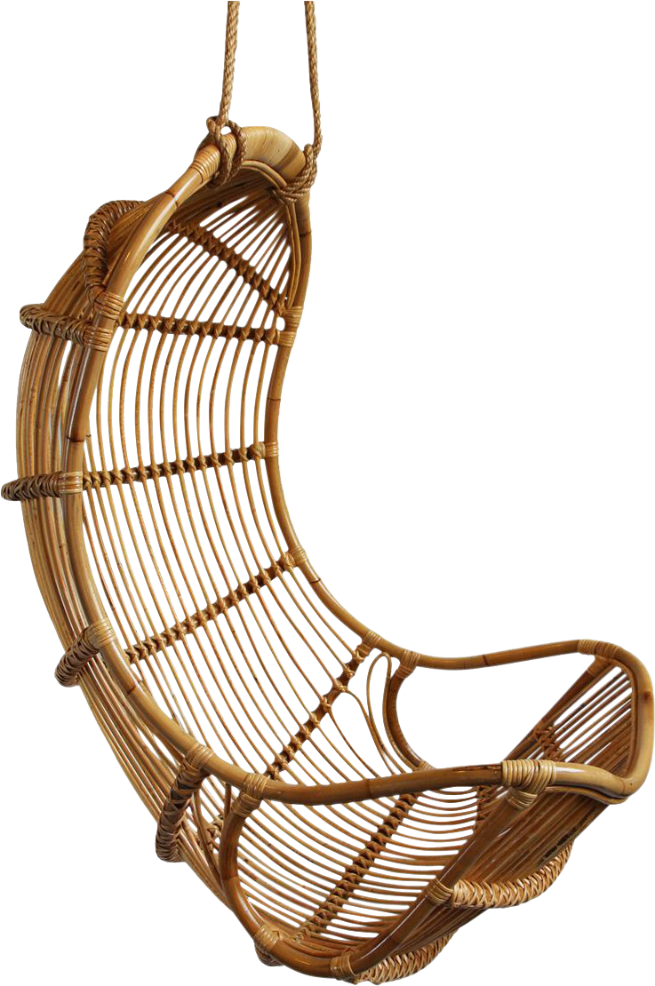 Hanging Bamboo Scoop Chair - Bamboo Swing Chair (1200x1200)