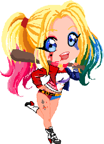 Harley Quinn - Harley Quinn Para Dibujar (384x588)