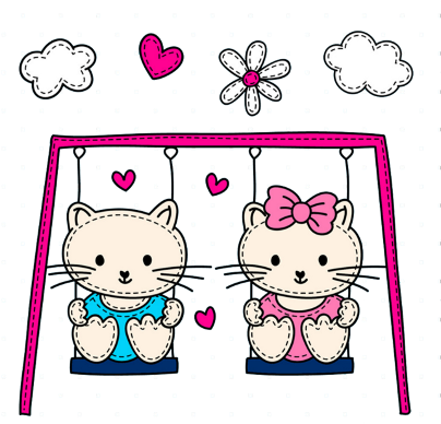 Sticker Love Kitty Collection (480x480)