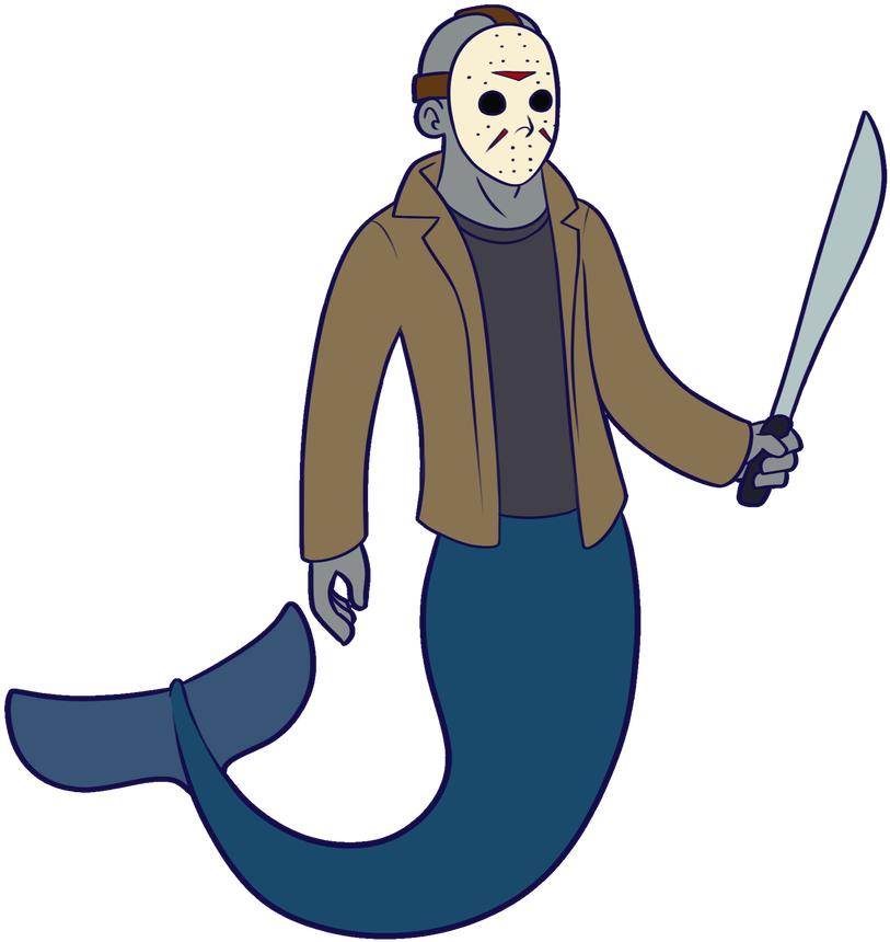 Jason Voorhees Mermaid By Most High Studios - Jason Voorhees Mermaid By Most High Studios (859x930)