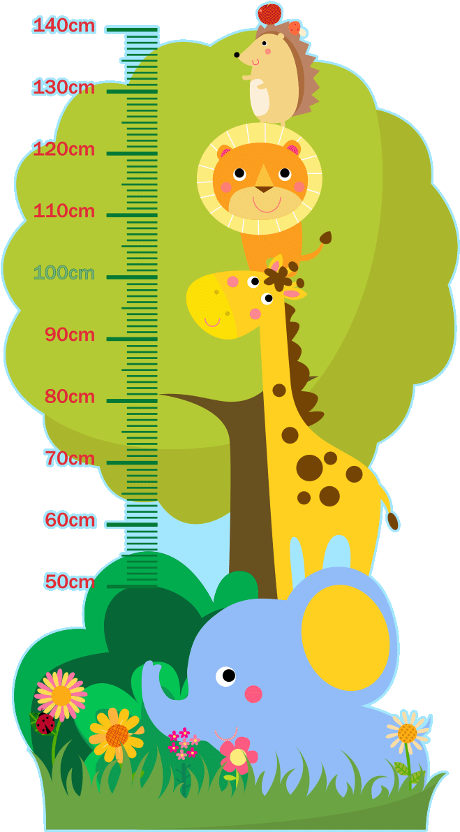 Sticker Toise Tourelle D Animaux Africain Ambiance - Sticker (1200x1200)