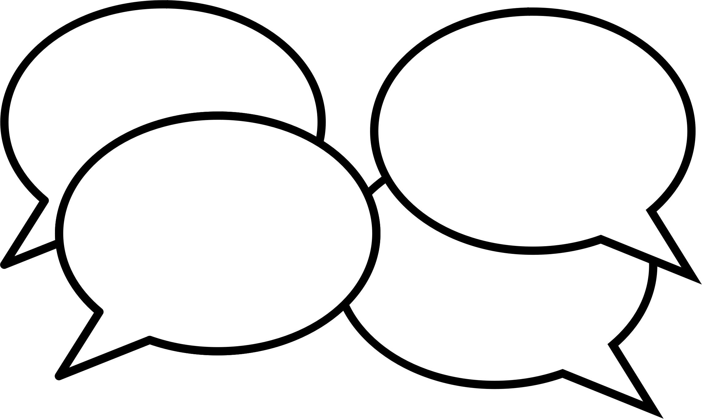 Box Cliparthot Of Conversation Conversations And - Conversation Clipart Png (2286x1365)