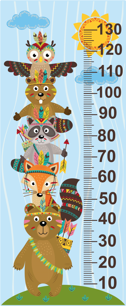 Sticker Toise Animaux Indien Ambiance Sticker Col Sand - Toise Animaux De La Mer (1200x1200)