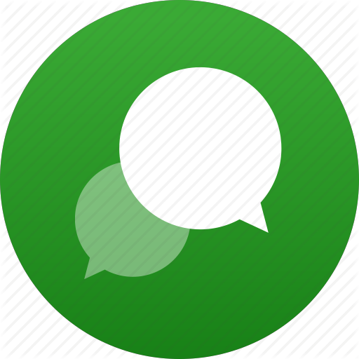 Message Clipart Dialogue - Discussion Icon Green (512x512)