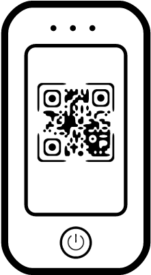Jpg Black And White Stock Mobile Phone At Getdrawings - Qr Mobile Phone Icon (400x400)