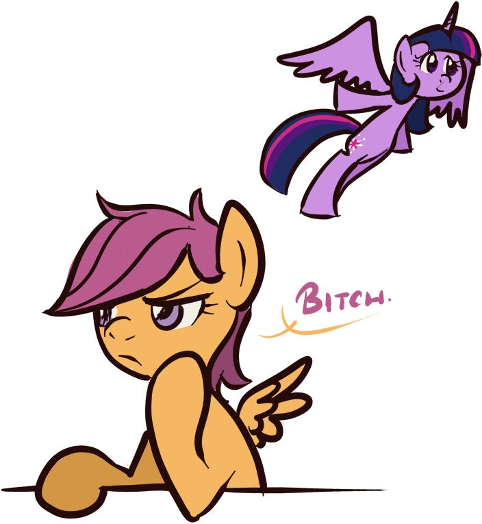 Inlucidreverie, Dialogue, Flying, Jealous, Pegasus, - Cartoon (900x876)