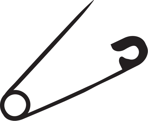 Safety Pin - Safety Pin Clip Art (500x407)