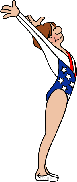 Famous People From West Virginia - Mary Lou Retton Coloring Page (283x648)