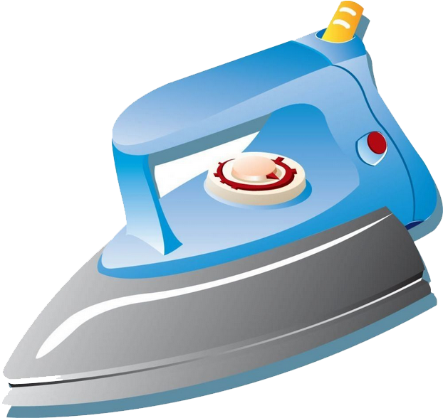 Clothes Ironing Electricity Small Steam Blue - Gambar Setrika Kartun Png (759x624)