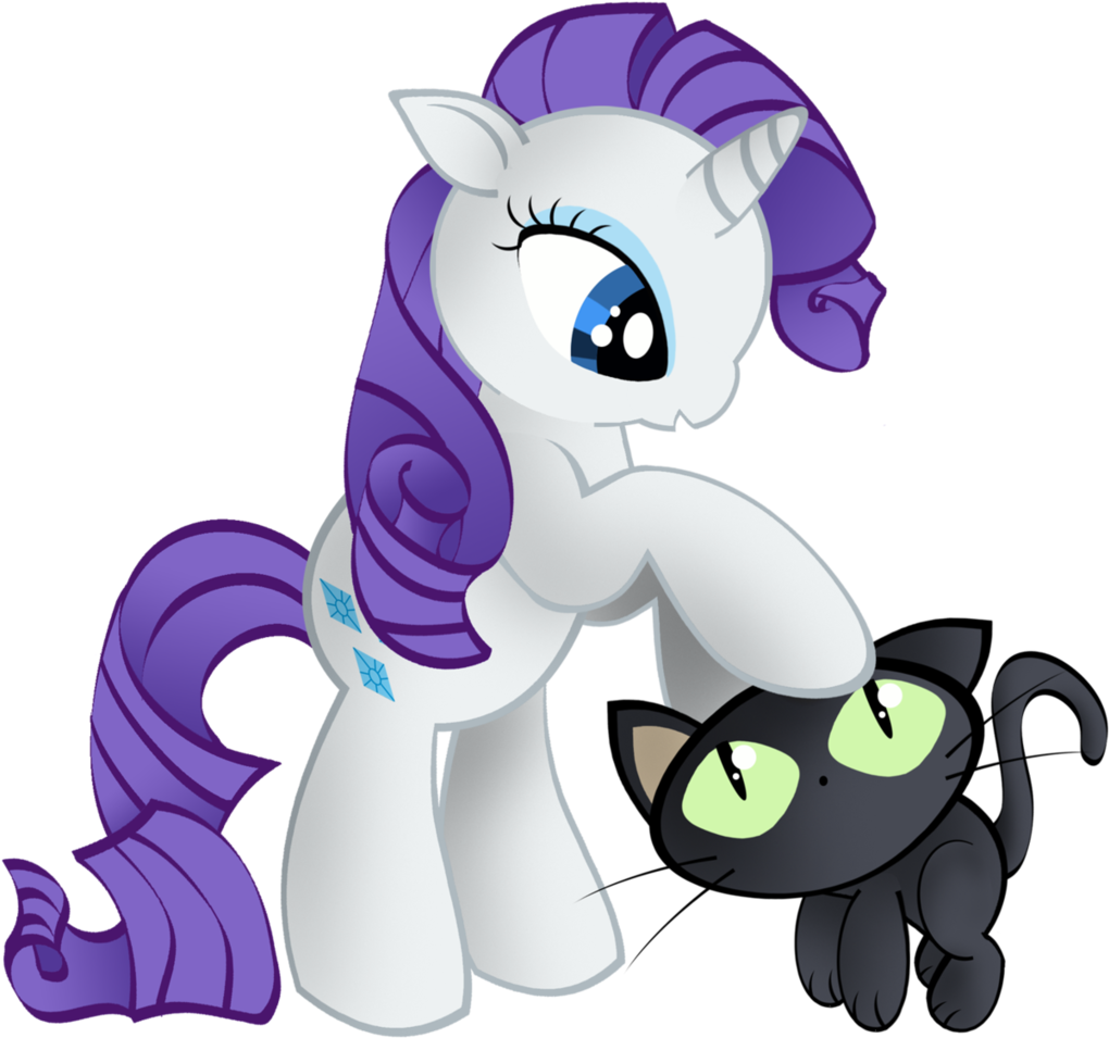 Toonfreak, Cat, Female, Kuroneko-sama, Mare, Petting, - Cartoon (1089x1024)