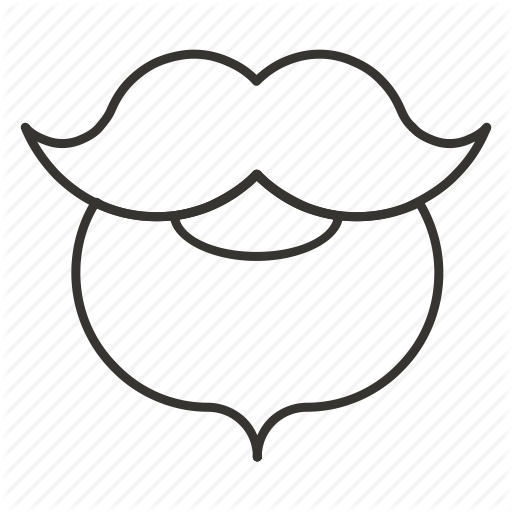 Beard Clipart Clip Art - Christmas Beard Png (512x512)