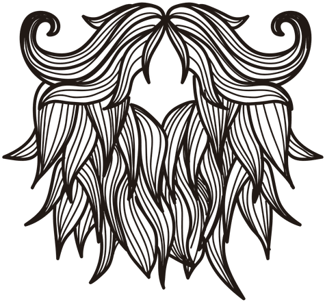 Drawn Beard Transparent - Barba Vector Png (512x512)
