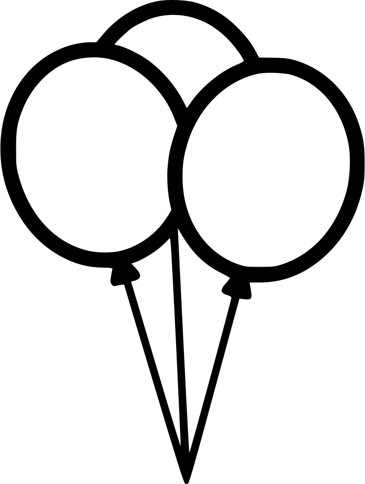 Graphic Library Library Balloons Svg Drawn - Balloon (740x980)