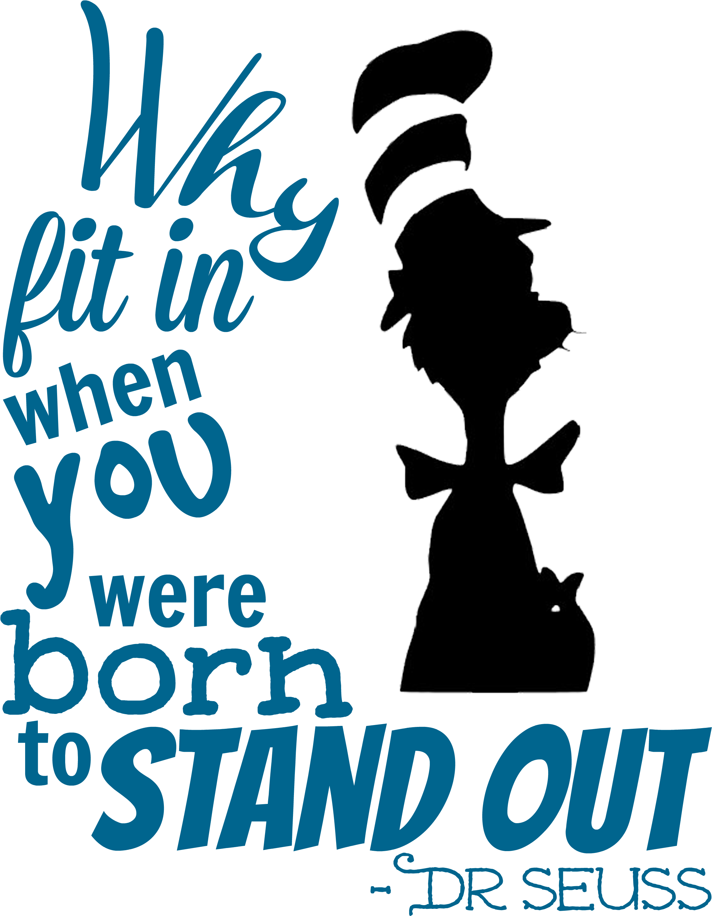 Seuss Inspiration Quote Sign - Dr Seuss Quote Png (2400x3000)