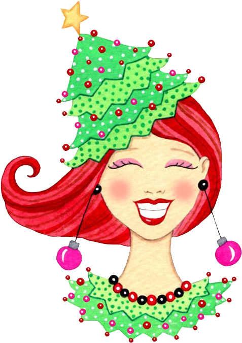 Christmas Redhead She's Even Got My Cheeks/christmas - Christmas Redhead Clip Art (494x692)