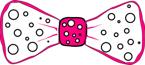 Bow Tie Girl Clip - Clip Art (600x271)