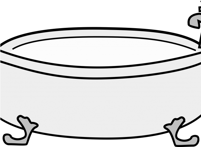 Bathtub Clipart Simple - Bathtub Clip Art (640x480)