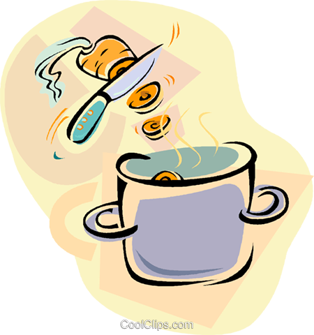 Carrot Sliced Into A Soup Royalty Free Vector Clip - Illustration (450x480)