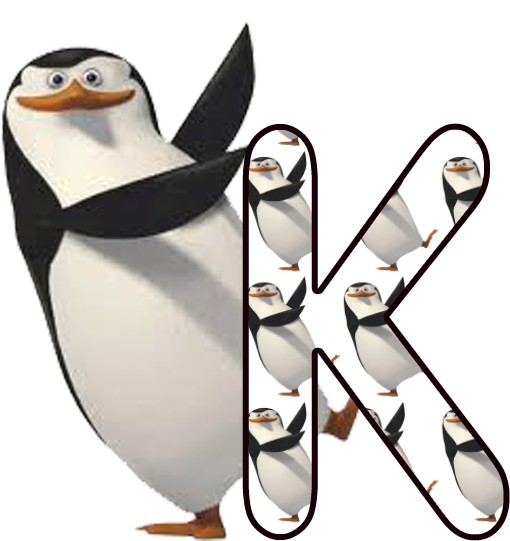 Alphabet Letters - Madagascar Penguins (510x541)