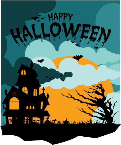 Halloween, Party, Vector, Background, Illustration, - Halloween (640x640)
