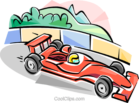 Formula One Racing Royalty Free Vector Clip Art Illustration - History (480x356)