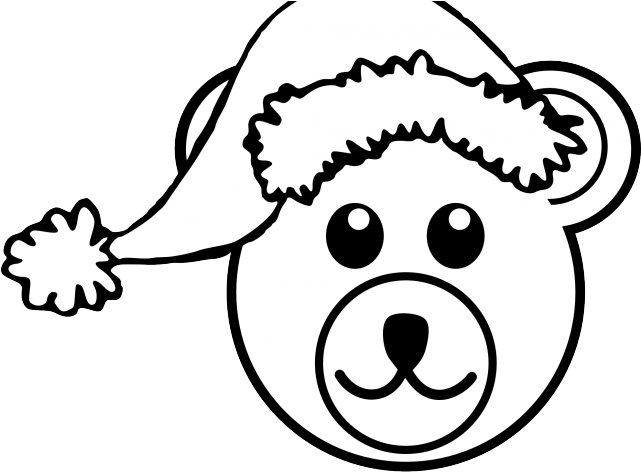 Christmas Dove Cliparts - Black Bear Clipart Black And White (640x480)
