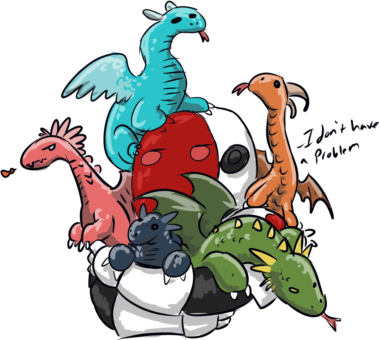 Ur Weekly Drawing Prompt 2~~dragon Aspects - Cartoon (2802x1200)