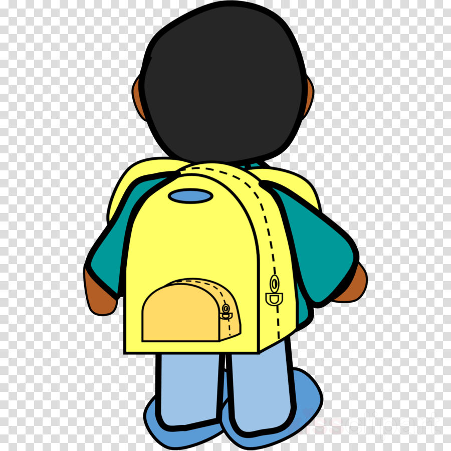 Boy With Backpack Clipart Child Clip Art - Boy With Backpack Clipart (900x900)