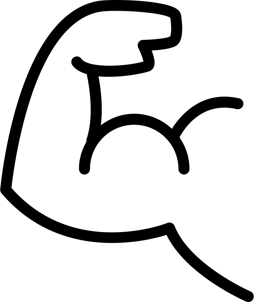 Vector Library Download Arm Flexing Clipart - Bizeps Png (824x980)