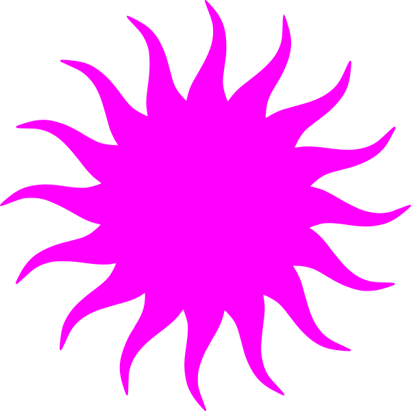 Hot Pink Sun Clip Art At Clker - Apollo Greek God Iphone (600x601)