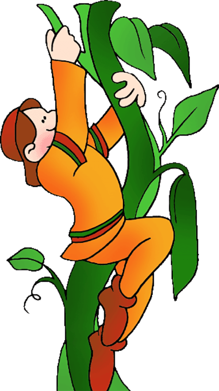 Dirt Clipart Loamy Soil - Jack Climbing The Beanstalk (449x802)