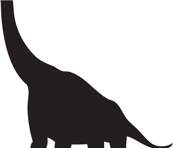 Silhouette Clipart Dinosaur - Illustration (640x480)
