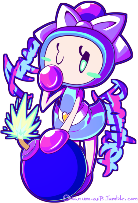 This Aqua Bomber Fan Art Is Super Colourful Let Us - Bombergirl (500x688)