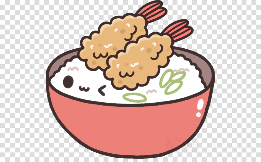 Kawaii Food Png Clipart Japanese Cuisine Sushi Kawaii - Cute Food Cartoon Png (900x560)