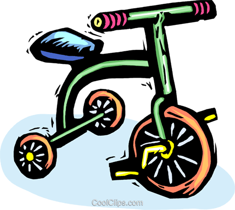 Tricycle Royalty Free Vector Clip Art Illustration - Tricycle (480x430)