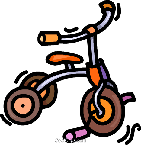 Tricycle Royalty Free Vector Clip Art Illustration - Grandma's House Baby Blanket (467x480)