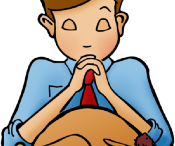 Meal Clipart Thanksgiving - Praying Before Eating Cliparts (640x480)