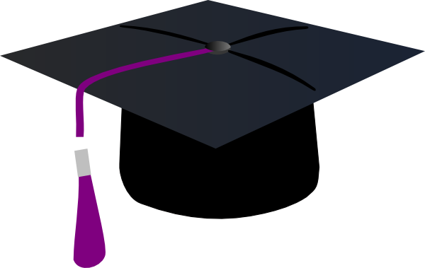 Graduation Cap With Purple Tassel (600x379)