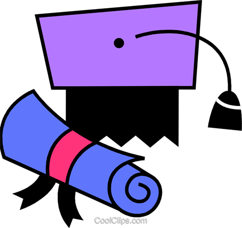 Diplomas And Caps Mortar Boards Royalty Free Vector - Diplomas And Caps Mortar Boards Royalty Free Vector (480x453)