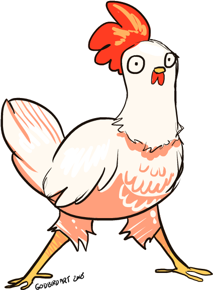 Banner Transparent Download Birb Drawing Chicken - Cartoon (540x627)