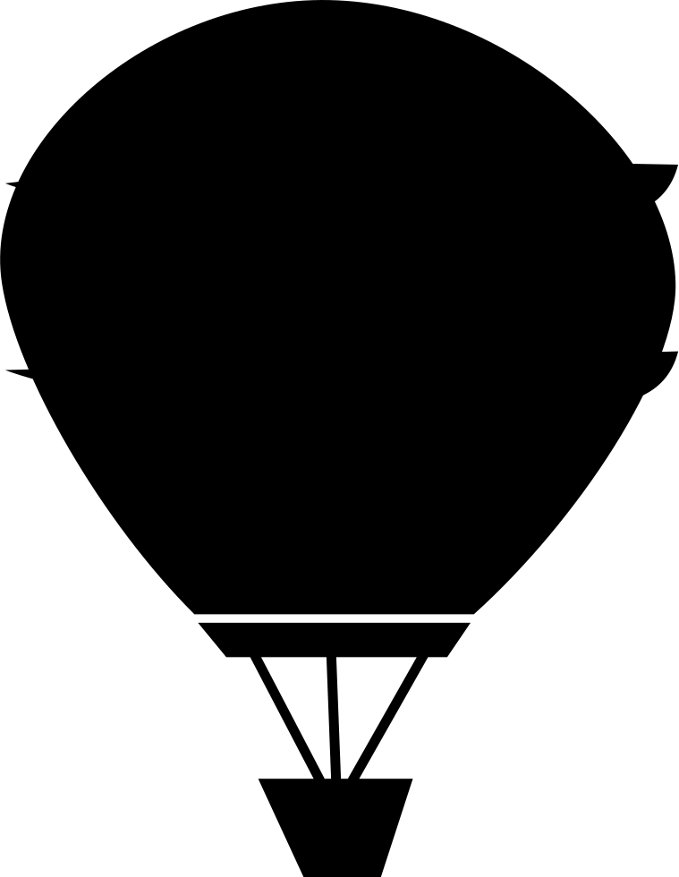 Png File - Hot Air Balloon Silhouette Png (759x980)