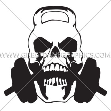 Kettle Bell Chew Production Ready Artwork For - Kettle Bell Skull (385x385)