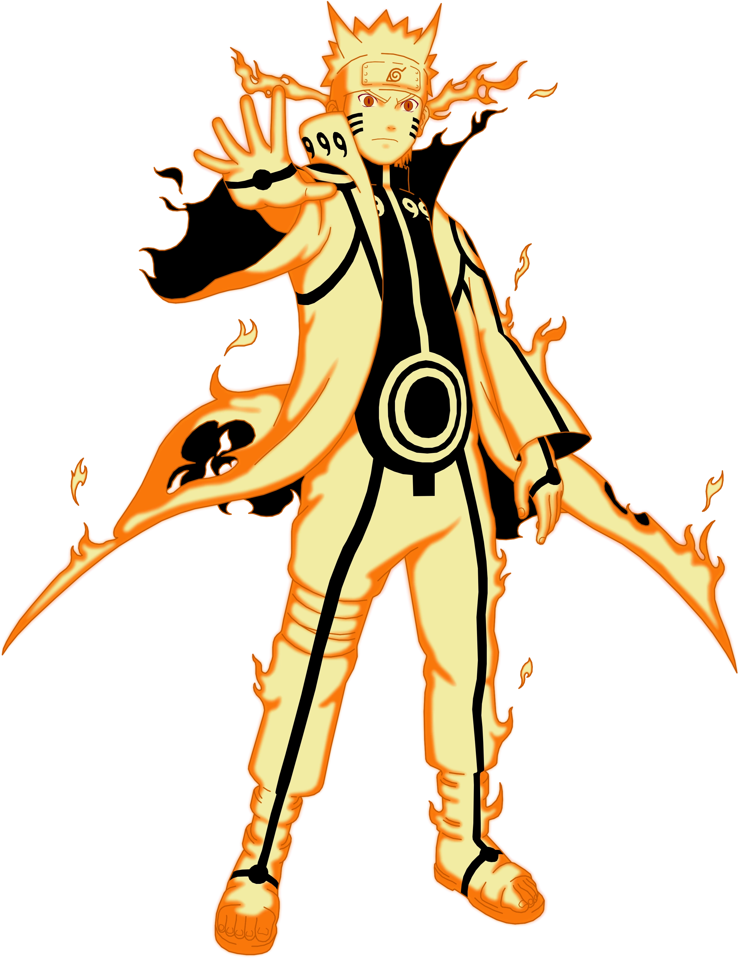 With Kurama Sage Mode, And Standard Sage Mode Having - Naruto Kurama Mode (2700x3600)