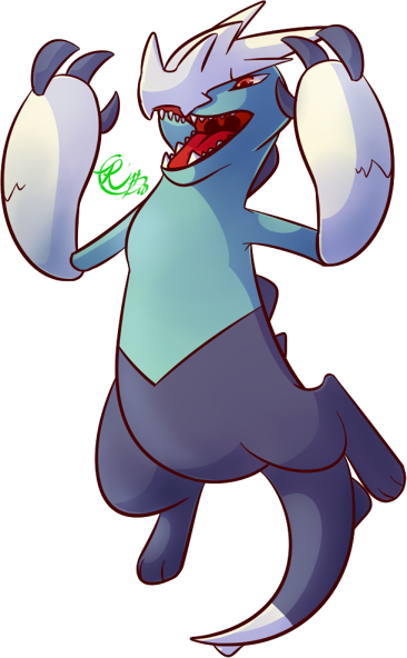 Iguadium By Riboo On Deviantart - Aguade Pokemon (366x592)
