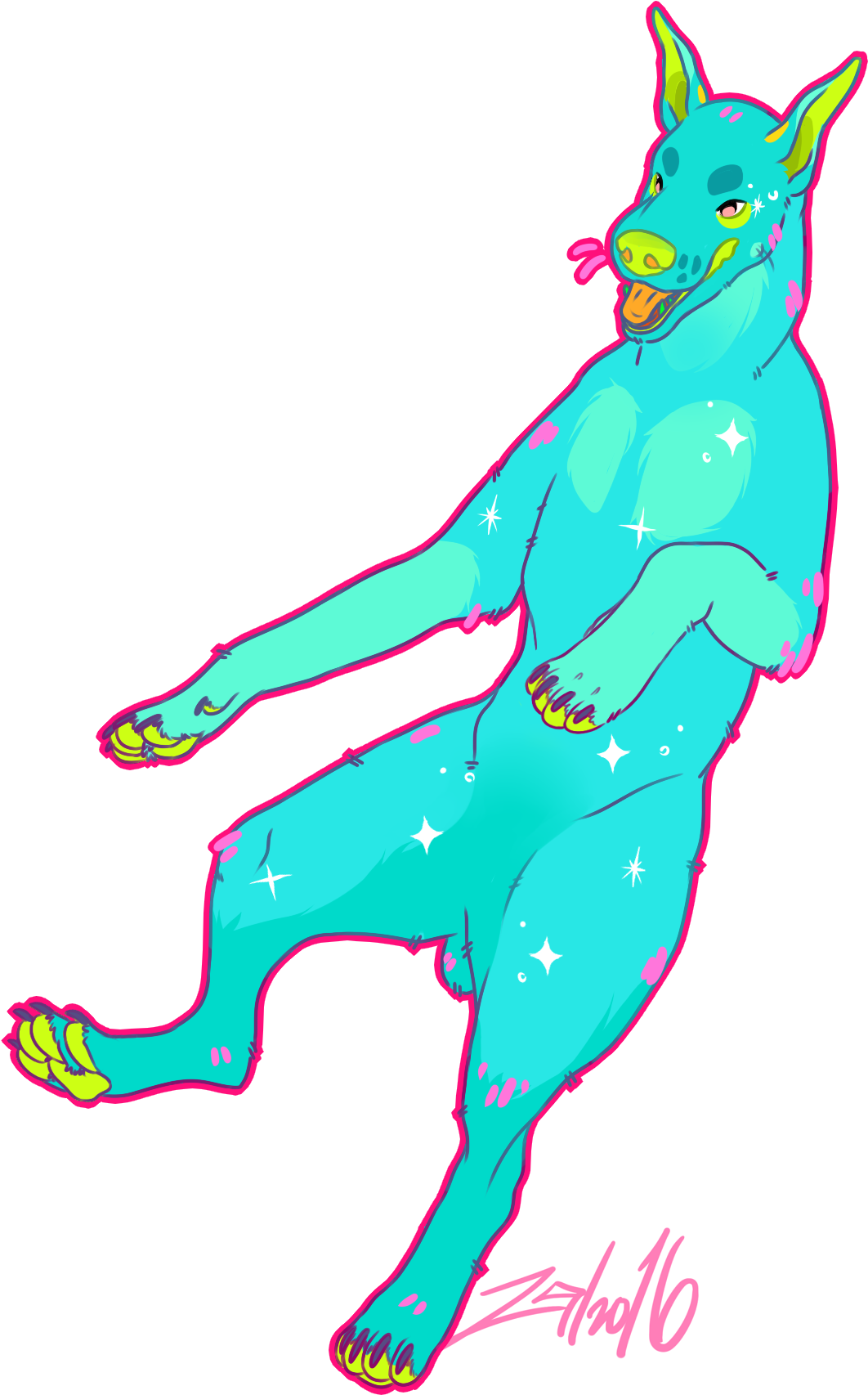 Citrus The Doberman - Illustration (1113x1784)