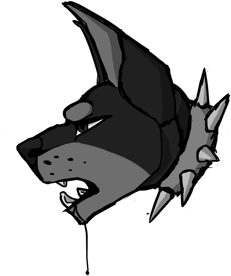 Doberman Sketch Grey-scale By Eqqr0ll - Dibujos A Escala De Grises (910x878)
