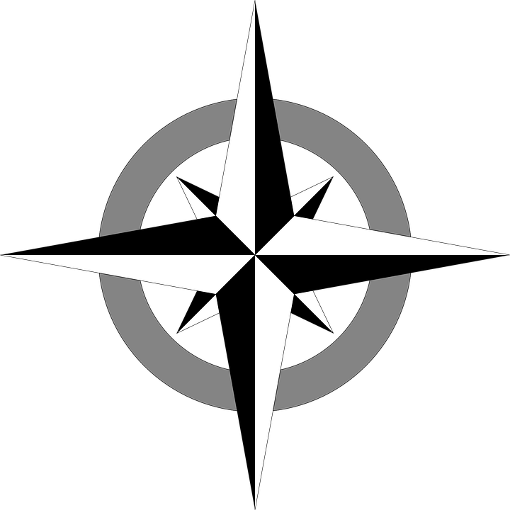 Cartography, Compass, Map, Compass Rose, Wind Rose - Compass Clip Art Png (720x720)