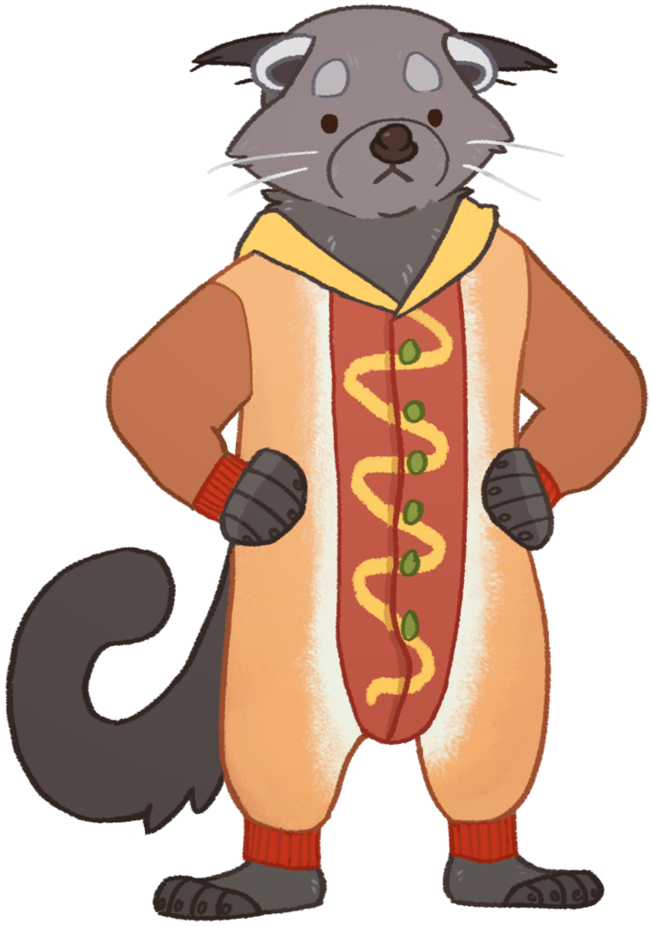 "i Also Added This To My Bearcat Sticker Pack On Telegram, - Cartoon (715x1024)