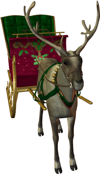 Imágenes De Trineos De Papa Noel - Reindeer (388x582)