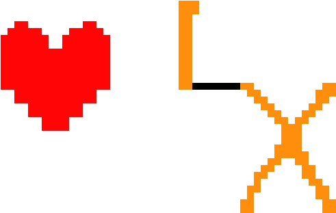 Mercy Button From Undertale - Undertale Heart (1570x750)